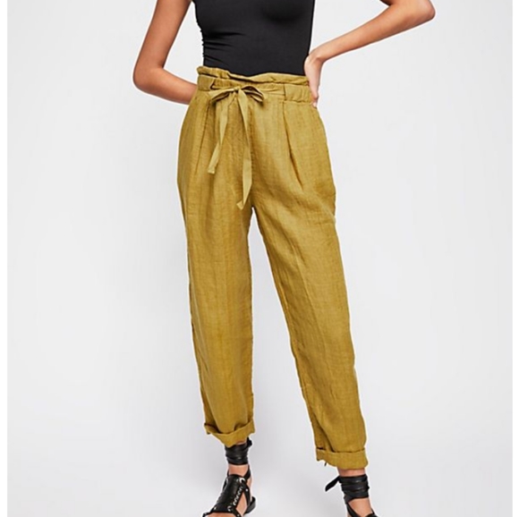 Free People Pants - FREE PEOPLE Slouchy Linen Pants